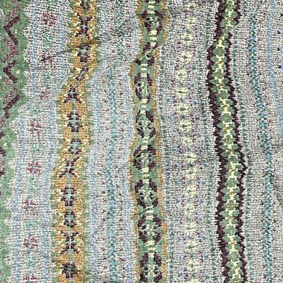 Ralph Lauren Rare Fitted Sheet Bedding Leland Fair Isle Twin Sz 80s Vintage - Picture 5 of 5